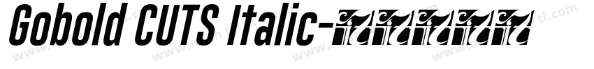 Gobold CUTS Italic字体转换